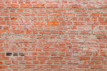 old red brick wall texture background, close up