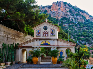 Naklejka premium Old orthodox church of St. George in Crete, Greece.