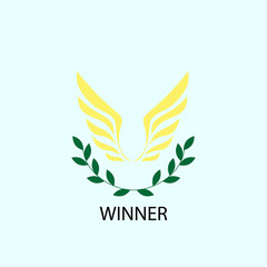 Logo winner gold wings