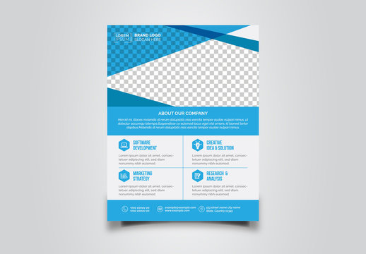 Blue Business Flyer Layout