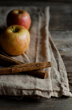 cinnamon and apples