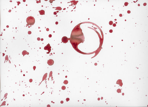 Wine Stained White Paper