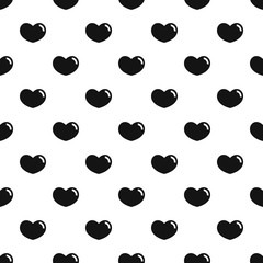 Loving heart pattern seamless vector repeat geometric for any web design
