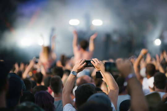 Taking photo, video, life streaming at concert