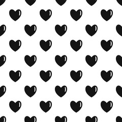 Warm human heart pattern seamless vector repeat geometric for any web design