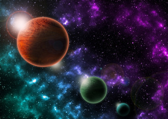 Obraz na płótnie Canvas Galassia lontana nell'univers0