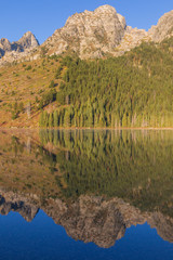 Autumn Reflection of the Tetons in String Lake