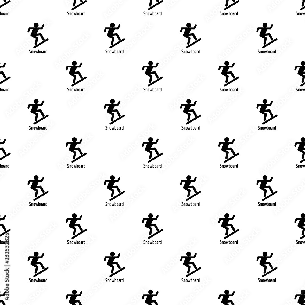 Poster snowboard pattern seamless vector repeat geometric for any web design