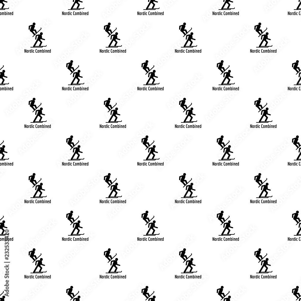 Poster nordic combined pattern seamless vector repeat geometric for any web design