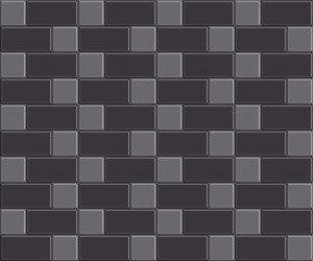 Orange Mosaic Tiled Wall Background