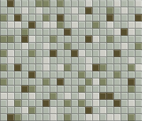 Orange Mosaic Tiled Wall Background