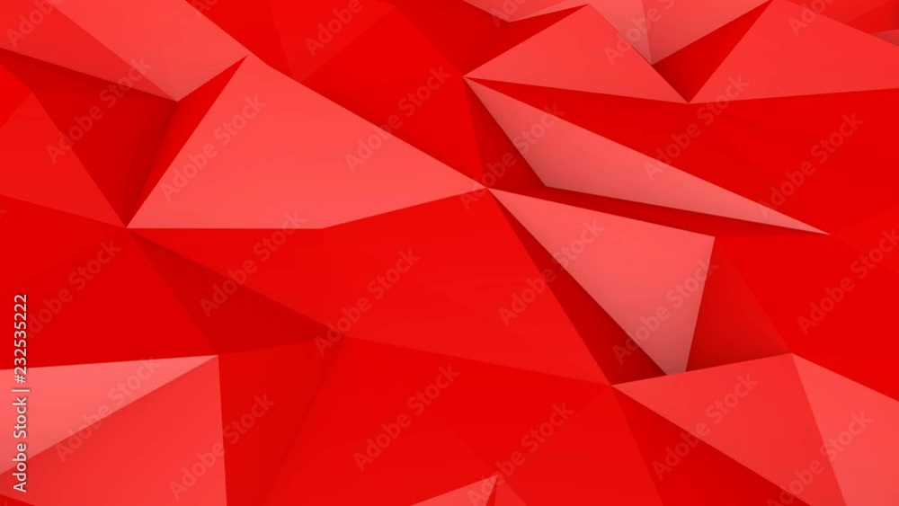 Poster 3d animation of the evolving polygon background