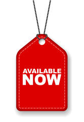 red vector banner available now