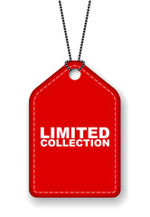 red vector banner limited colection