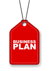 red vector banner business plan