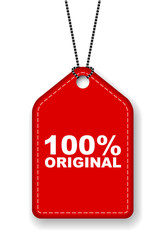 red vector banner 100% original