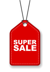 red vector banner super sale