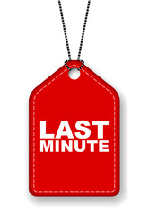 red vector banner last minute