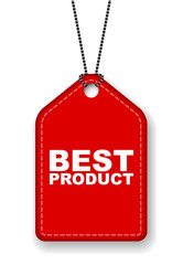 red vector banner best product