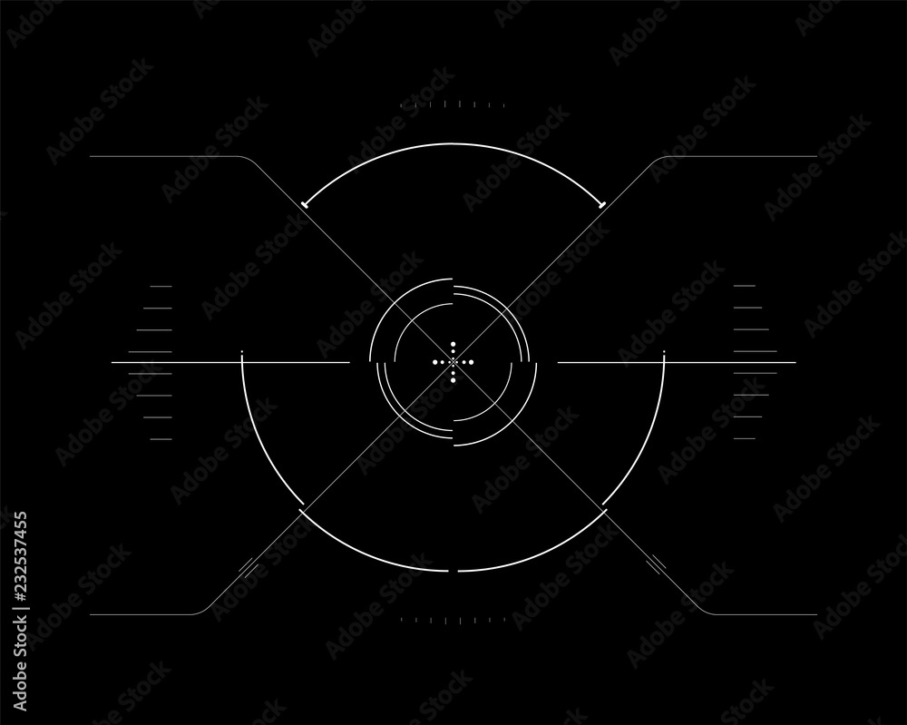 Poster hud elements,graph.vector illustration.head-up display elements for the web.