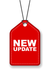 red vector banner new update