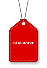 red vector banner exclusive
