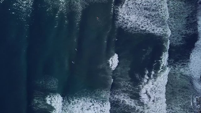 Drone footage of Baler, Philippines waves, surfing adults, and the awesome horizon of its sunset.