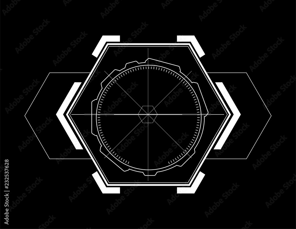 Poster hud elements,graph.vector illustration.head-up display elements for the web.