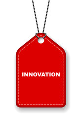 red vector banner innovation