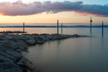 Obraz premium pier at Altnau, Switzerland
