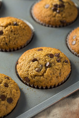 Sweet Homemade Chocolate Pumpkin Muffins