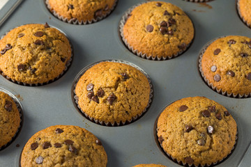 Sweet Homemade Chocolate Pumpkin Muffins