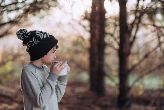 Drinking Hot Coco