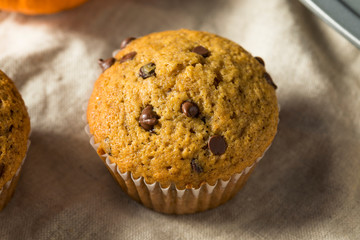Sweet Homemade Chocolate Pumpkin Muffins