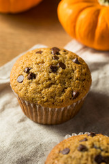 Sweet Homemade Chocolate Pumpkin Muffins