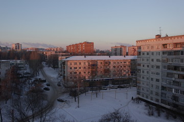 morning, city