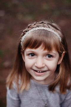 Portrait of Smiling Young Girl