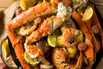 Homemade Cajun Seafood Boil