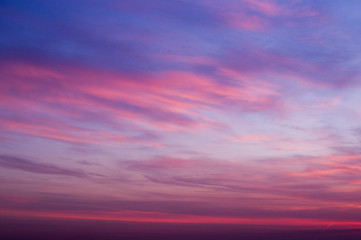 sunrise sky at cold summer morning. background, nature.