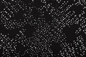 Black material with shiny reflective sequins