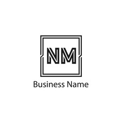 Obraz premium Initial Letter NM Logo Template Design