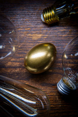 Golden Egg idea Concept