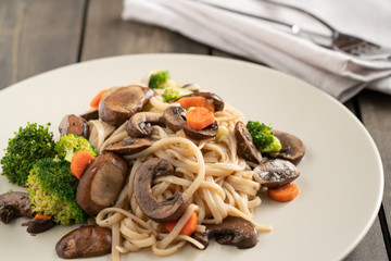 Mushroom stir-fry