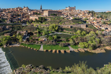 Fototapeta na wymiar Panoramic view of Toledo, Spain