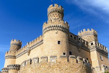 New castle of Manzanares el Real, Madrid, Spain