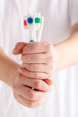 toothbrush with hand