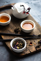 Asian tea time concept