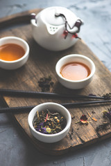 Obraz na płótnie Canvas Asian tea time concept