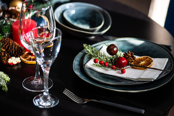 Christmas table setting