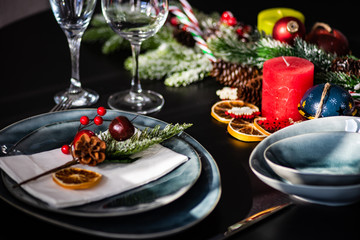 Christmas table setting